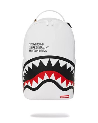 SHARK CENTRAL (WHITE) SCHOOL BACKPACK (DLXV) SPRAYGROUND | eBay