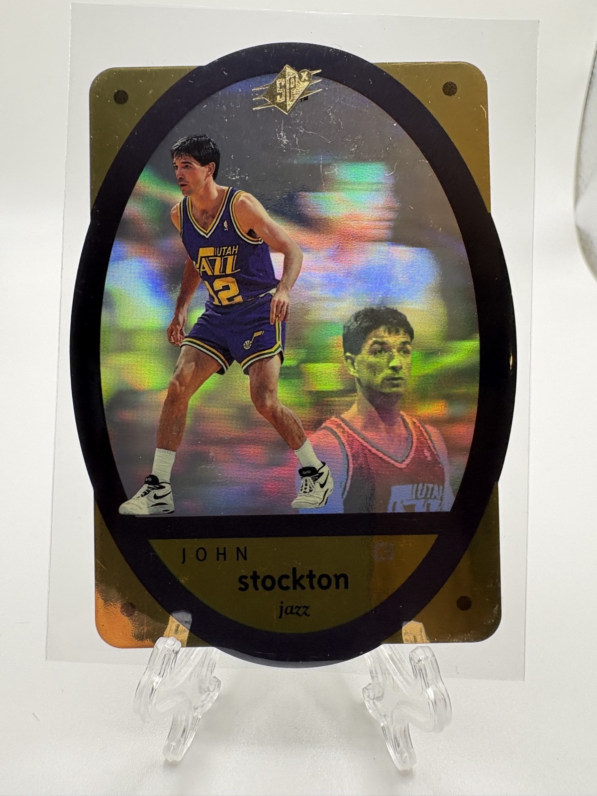 1996-97 SPx - John Stockton #48 Gold