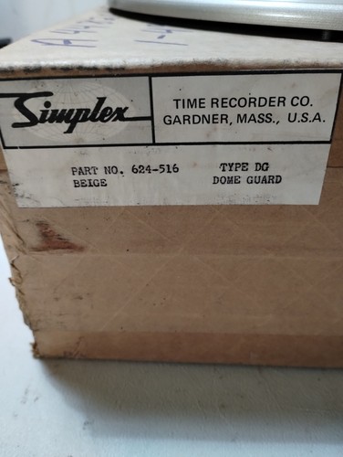1975 Simplex Westinghouse 14" Fire Alarm Bell Dong Guard 4910 Beige - Picture 5 of 6