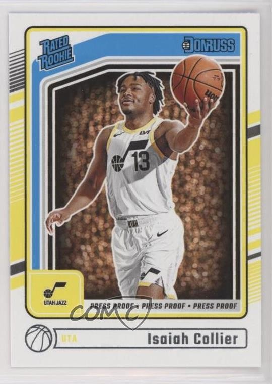 2024 Panini Donruss Rated Press Proof Silver Isaiah Collier #237 Rookie RC 0t28