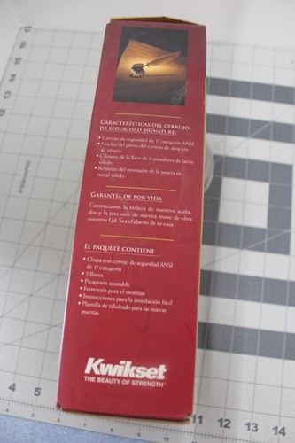 Kwikset UltraMax Signatures Deadbolt Lock BRONZE Titanium 99850-036 BRAND NEW - Picture 6 of 6