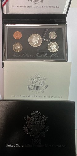 1998-S Silver PREMIER Proof Set - 5 Coin Set - OGP - No Reserve - 第 1/1 張圖片