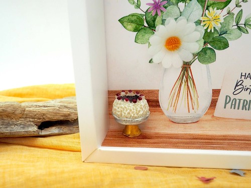 Geldgeschenk Geburtstag Blumenvase Torte MIT NAME & ZAHL Geschenk Verpackung - Bild 3 von 3