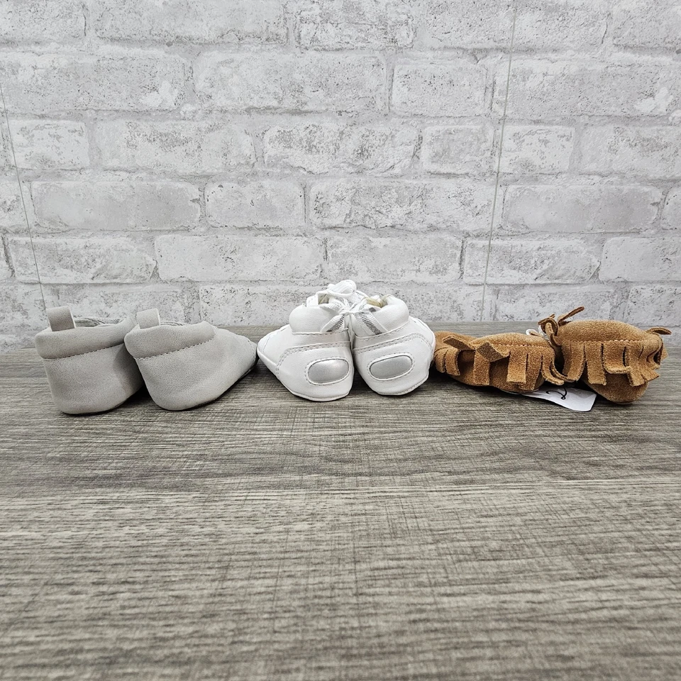 Lote de 3 zapatos infantil niño talla 2 3-6 meses Foto 3 de 4