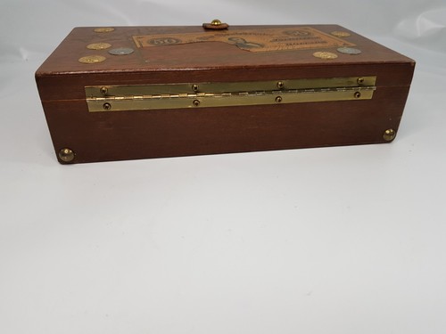 VTG Original 60s Enid COLLINS Money Burn Wooden Box Bag Purse Case Collectors - Picture 5 of 16