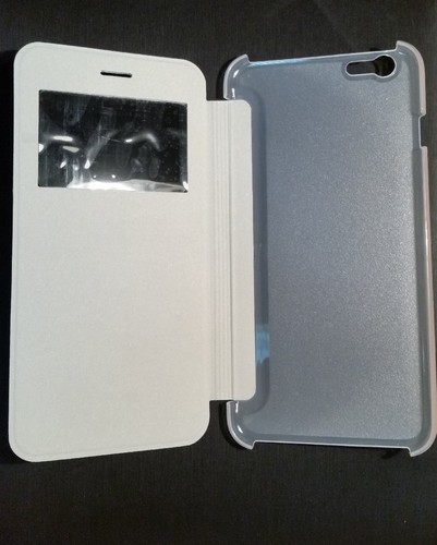 Flip Seide Leder Geldbörse Fenster Sichthülle Skin Cover Apple iPhone 6 PLUS & 6 - Bild 7 von 13