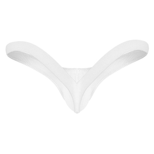 Perizoma sexy da uomo in rete stringa a G visibile attraverso cinturino a T trasparente senza schienale - Foto 45 di 53