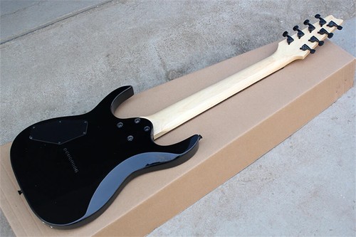 Flyoung 8String Black Electric Guitar with Fixed Bridge,27 Frets,Offer Customize - Picture 12 of 13