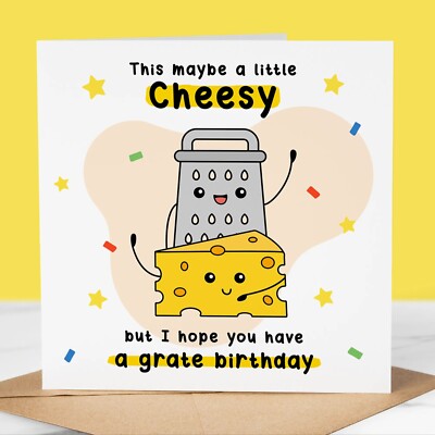 Lustige Geburtstagskarte, Cheesy Card, lustiger Geburtstagsgruß, für Sie / Ihn