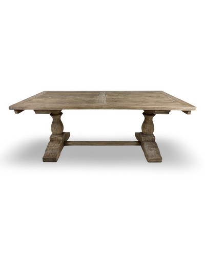 Large Extending Elm Dining Table Size 200cm - 280cm - Picture 7 of 8