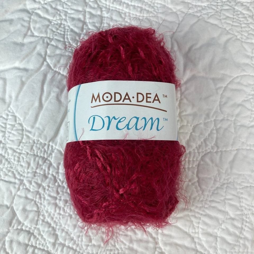 Moda Dea Dream "Raspberry" Discontinued & HTF Yarn -- 6 Skeins - Image 2 of 4