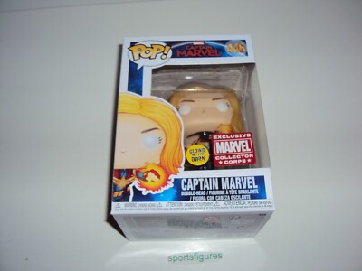 Captain Marvel  # 446 Exclusive Marvel Collector Corps Pop Vinyl Figure by Funko