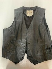 Bermans Leather Vest Size 46