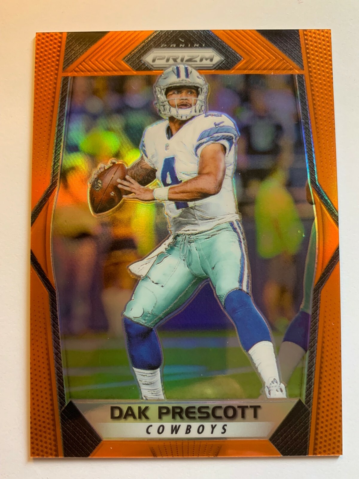 2017 Panini Prizm Dak Prescott Cowboys #67 2nd Year ORANGE Prizm 089/275