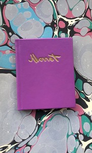 Claude-Monet-Tamazunchale-Press-Leather-Ltd-Ed-Miniature-Book-on-Art-Marbled