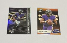 Lamar Jackson 2022 Prestige Franchise Favorites #FF-6 & 2023 Zenith #8 Ravens