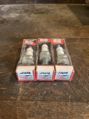 3 NOS Champion J14YC Spark Plugs