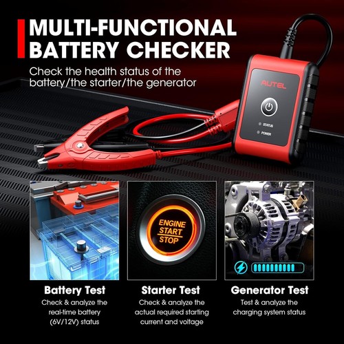 Autel BT506 Auto Battery Tester Electrical System Diagnostic & Analysis Tool - Picture 5 of 14