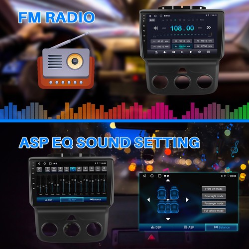 9" Car Radio For 2013-2018 Dodge Ram 1500 2500 3500 Touch Screen Stereo GPS Navi - Picture 10 of 12