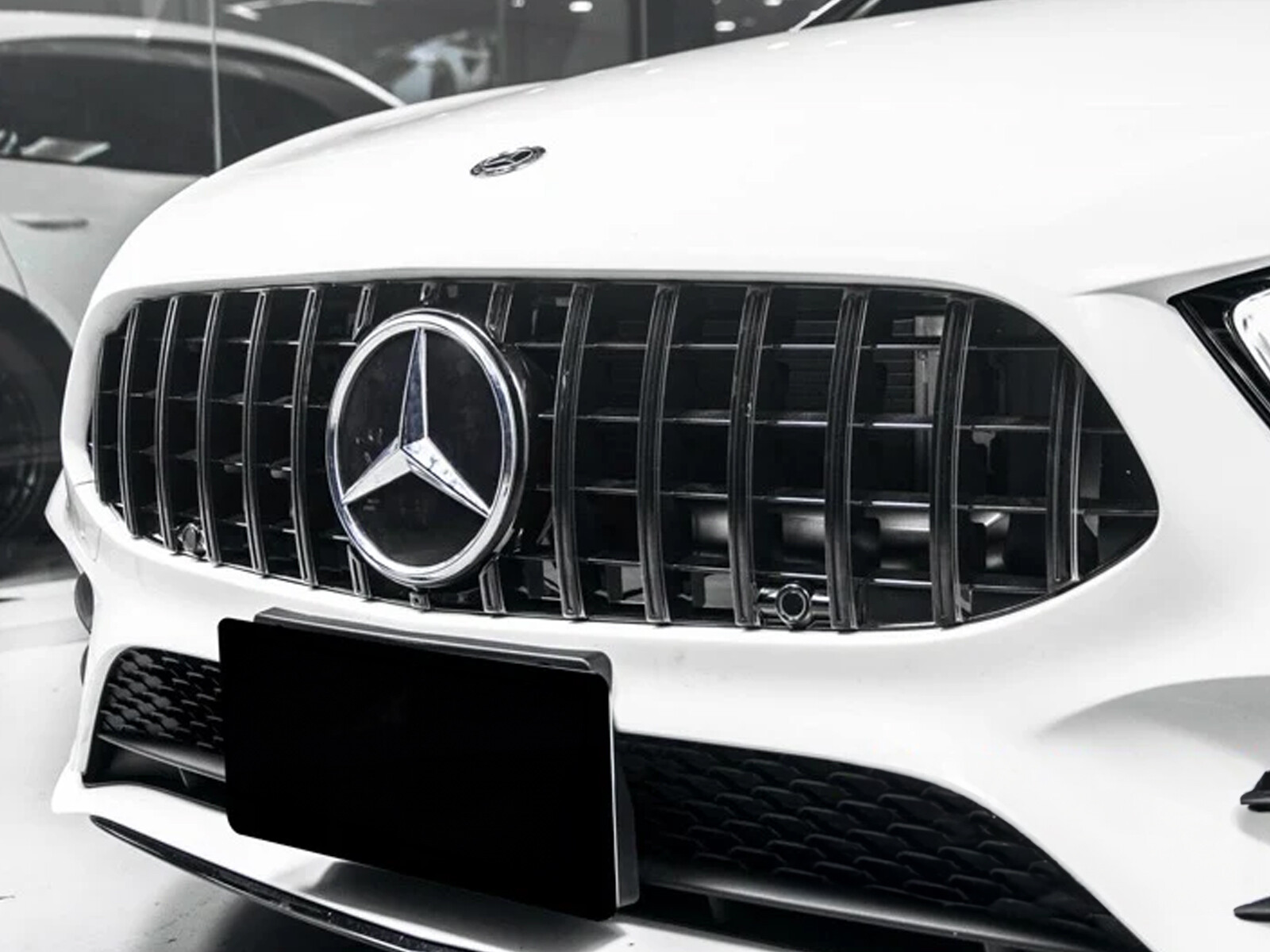 GRIGLIA PANAMERICA ANTERIORE -> TOTAL BLACK per MERCEDES -CLASSE A W177 2018+