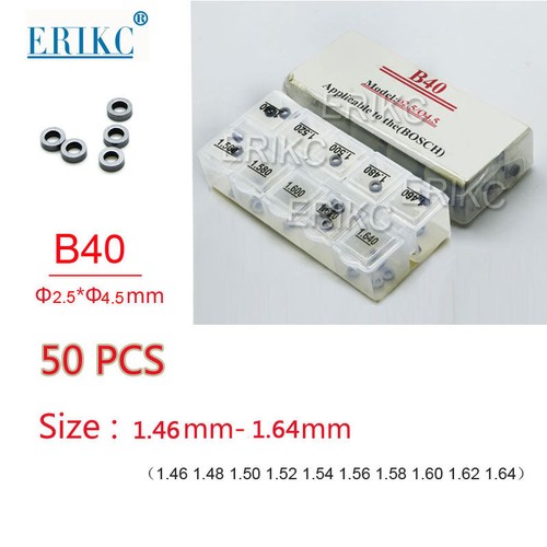 ERIKC Diesel Injector Adjusting Shims B40 Valve Adjustment Gaskets 1.46-1.64mm
