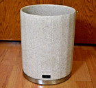 Hotel Balfour Sand Stone & Silver Wastebasket Heavy 6.3 Lbs Bathroom Garbage Can