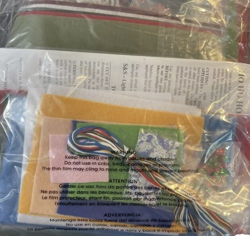 Dimensions Christmas Tree Skirt KIT Felt Appliqué REINDEER JOY” #  42” Round - Picture 9 of 12