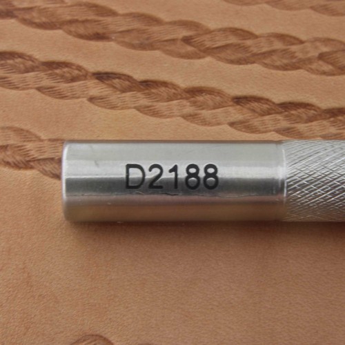 Stainless Steel Craftplus - Small Triple Textured Braid Stamp (Leather Tool) - Picture 6 of 7