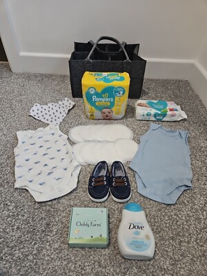 Pre Packed Newborn Baby Gift Nappy Caddy, Baby Shower, New