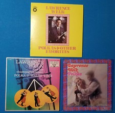 Lot of 3 Vintage POLKA Lawrence Welk Champagne Music Albums LPs: 1 is New Sealed