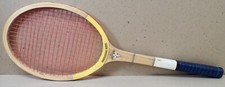 Vintage PRIMARY Professional Model Wooden Tennis Racquet w/ Custom Retro Cover
