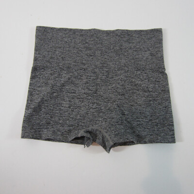 Colsie Bike Shorts Women's Stretch Ribbed Gray Size Large High Rise