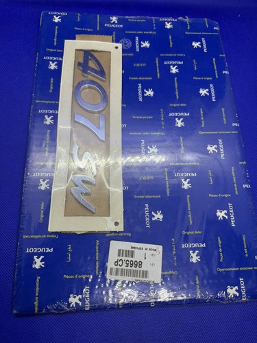 Logo Insignia Emblema Sigel 407 Sw Peugeot Original 8665.CP Nuevo Bajo Blister - Imagen 2 de 12
