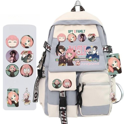 SPY×FAMILY Anime Backpack Halloween Gift Student Teen Children Cosplay Black Bag - Picture 8 of 8