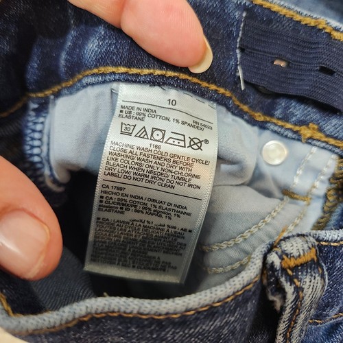 Old Navy Karate Slim Denim Shorts Adjustable Waist Built-In Flex Size 10 - Picture 3 of 6
