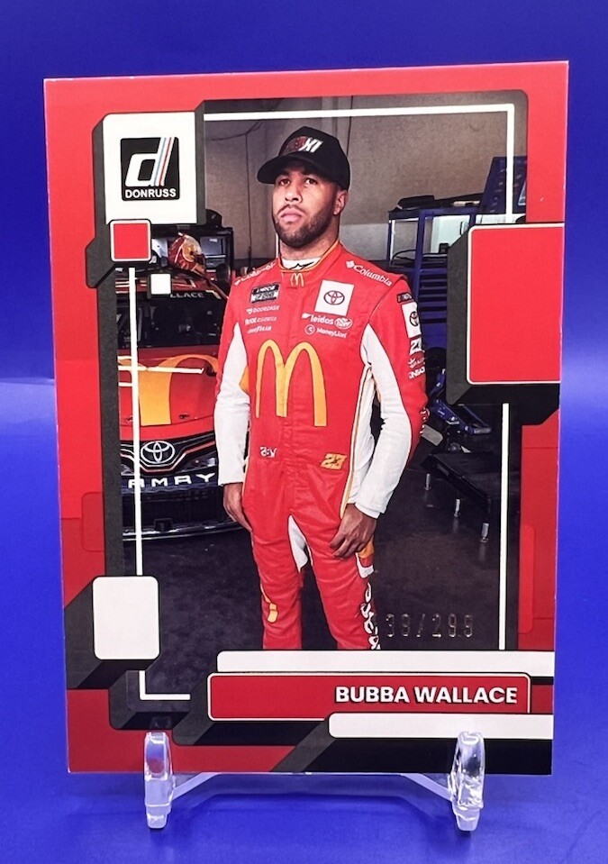 2023 Panini Donruss NASCAR - RED #139/299 NUMBERED SP #60 Bubba Wallace