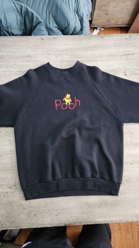 Vintage 90s Winnie The Pooh Crewneck Sweatshirt Disney Gr. M schwarz bestickt - Bild 4 von 8