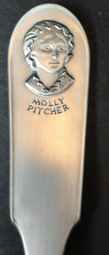 Molly Pitcher Franklin Mint Revolutionary War Hero Pewter Collectible Spoon - Picture 2 of 10
