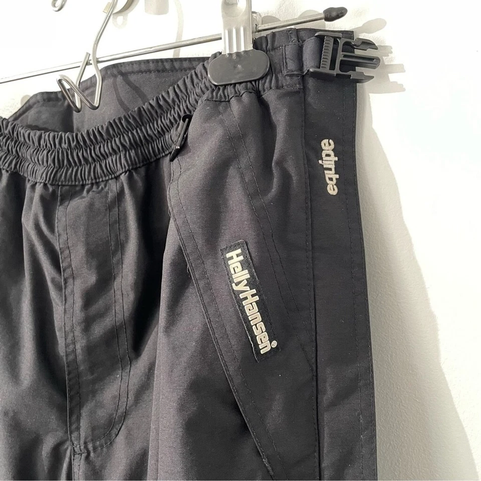 Helly Hansen Equipe Waterproof Pants Women S/M Black Breathable Mesh Lined Nylon - Image 3 of 4