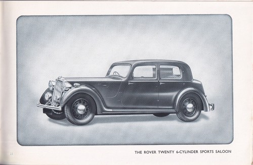 ROVER RANGE, SALOON CARS ONLY BROCHURE, DATED SEPTEMBER 1938. - Picture 11 of 12