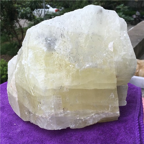 10.87Lb  NATURAL Yellow Phosphorescent Calcite Crystal Mineral Specimen  x438 - Picture 2 of 12