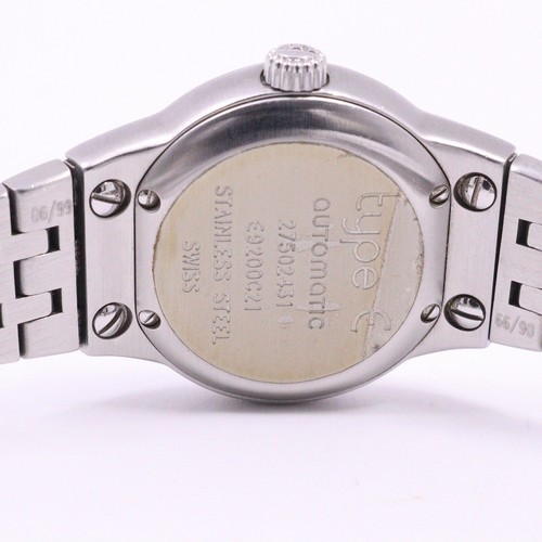Wristwatch EBEL Type E Automatic Ladies Watch Black Dial Genuine Belt USED - Picture 9 of 9