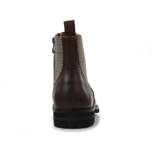 Botas de vestir Polar Fox MANCHESTER clásicas de estilo occidental con punta de ala para hombre - Imagen 16 de 27