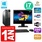 PC LENOVO M82 SFF Bildschirm 27 " i7-2600 RAM 4Go Disc 250Go Dvd-Brenner Wifi W7