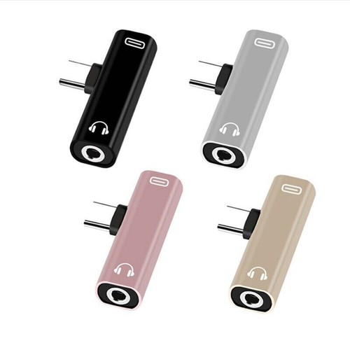 Caricabatterie USB-C Android C 2 adattatore tipo in1 a e splitter cuffie doppio - Foto 17 di 21