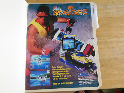 old stock original wave runner #2 SEGA ARCADE VIDEO GAME FLYER | eBay