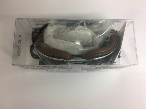 BARUFFALDI EASY RIDER GOGGLES IN CHOCOLATE SMOKE & CLEAR LENSES (175008) - Picture 8 of 9