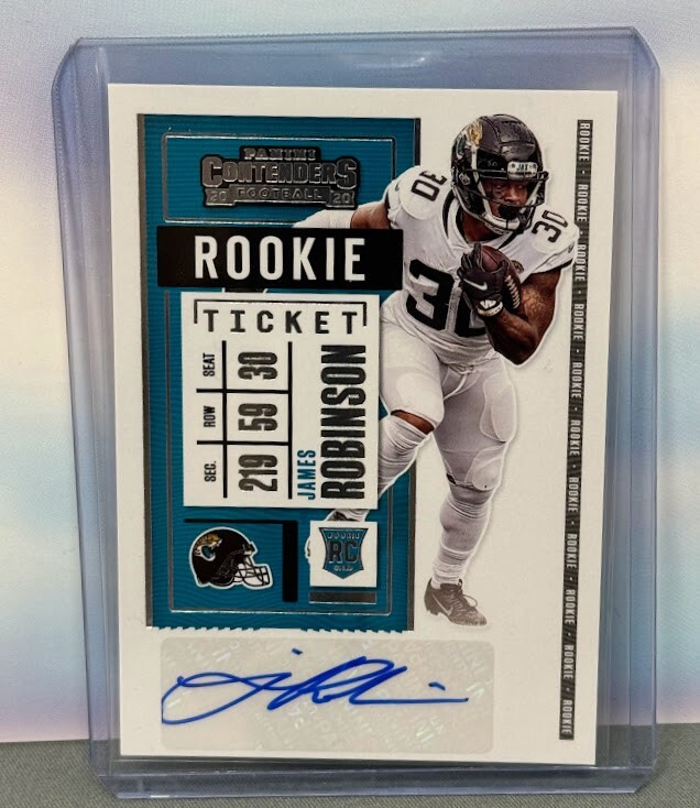2020 Contenders Football James Robinson Variation Auto RC #233 Jaguars Rookie