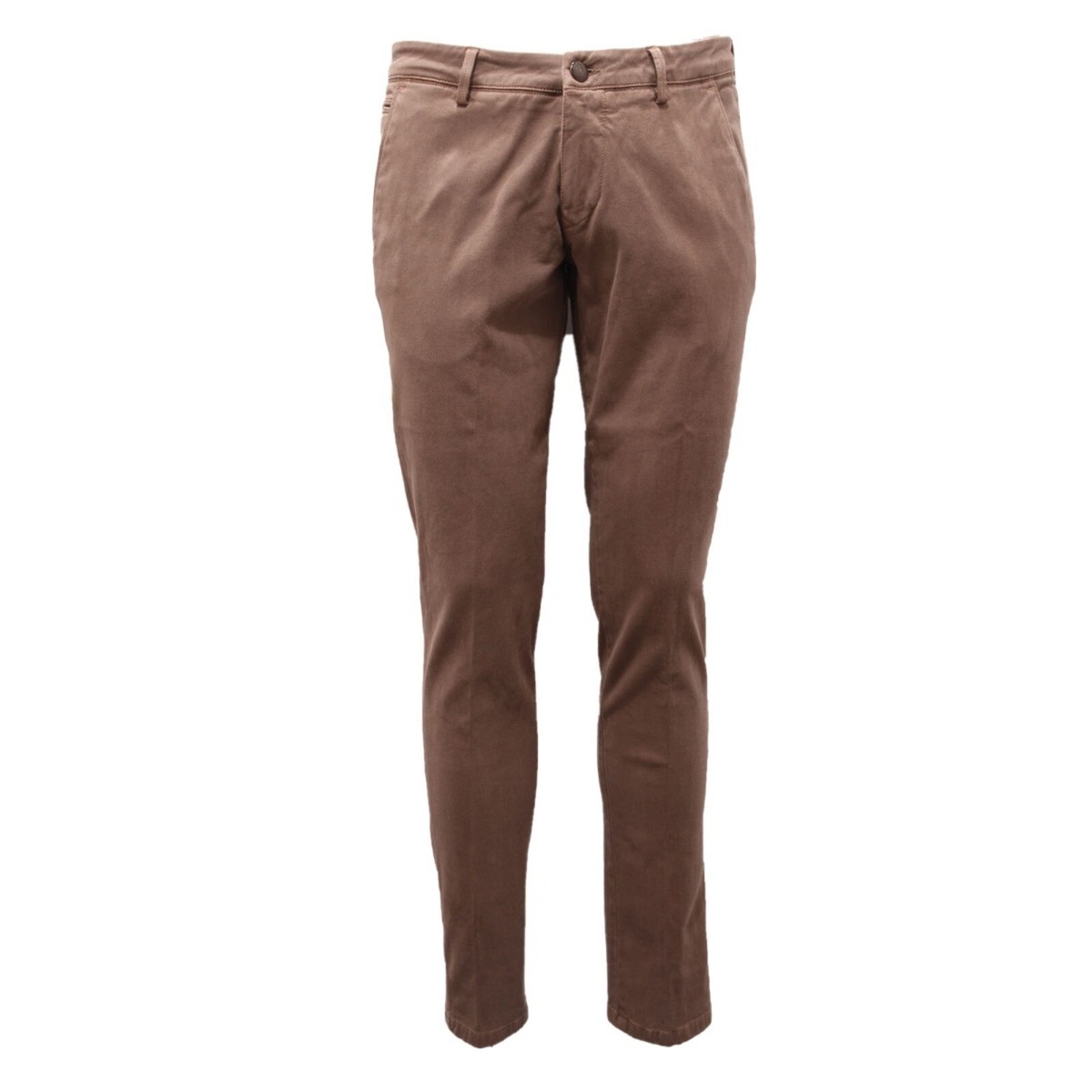 4781AL pantalone uomo FRADI man YOUNG FIT trousers brown UK