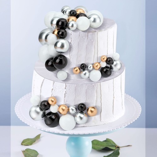 108 Pcs Balls Cake Topper DIY Cupcake Insert Foam Balloons for Cake Baking Decor - Picture 7 of 7